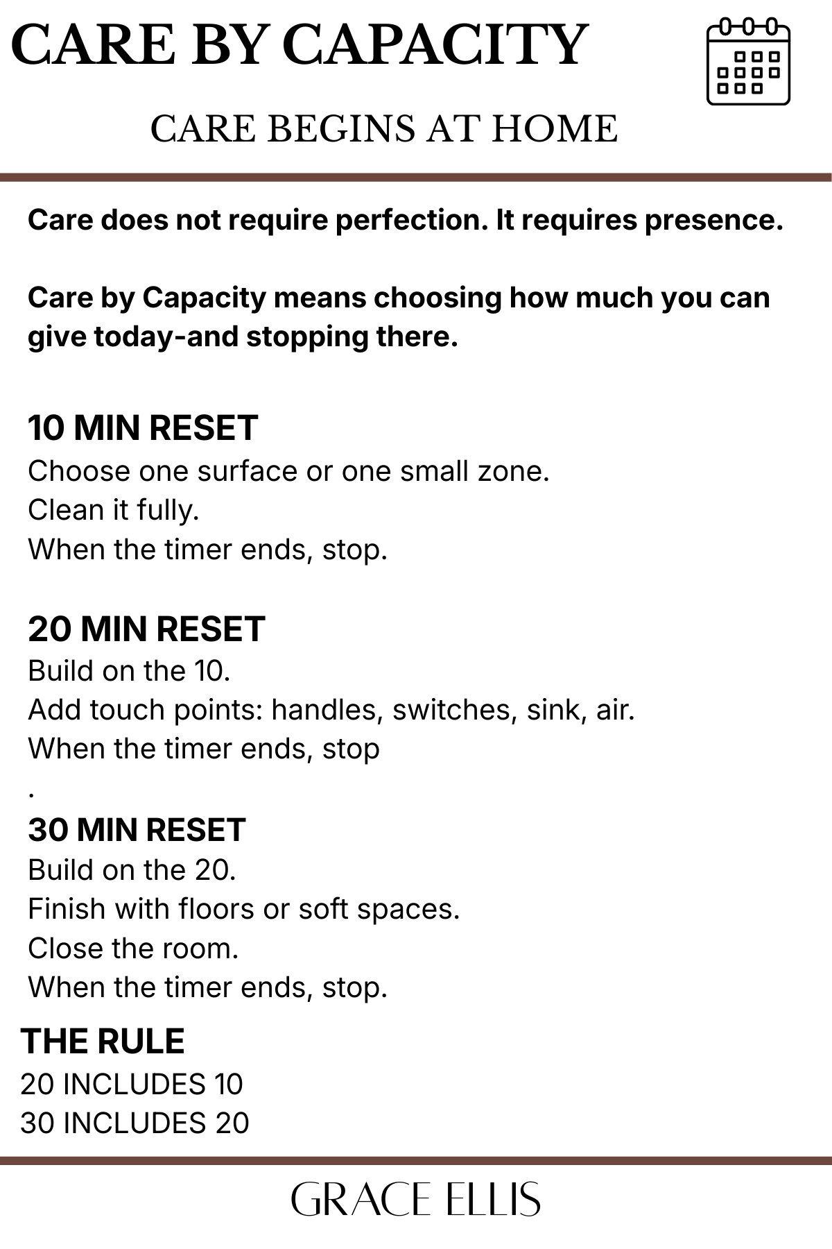 CARE BY CAPACITY CARDS